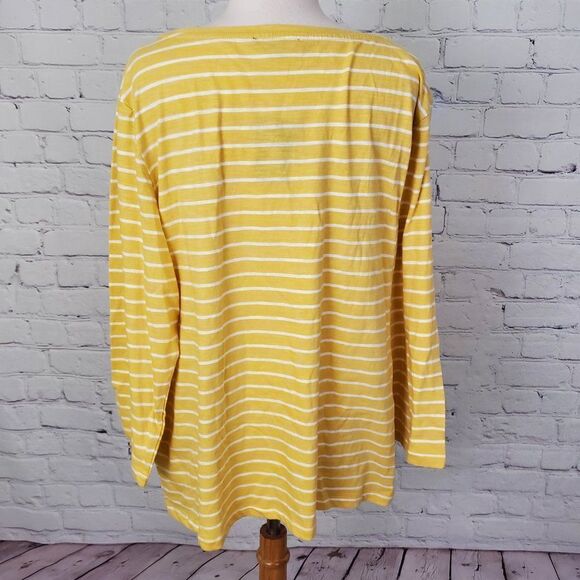 NWT PINK TARTAN 𝅺Striped Top Yellow White XXL NEW - Picture 5 of 7